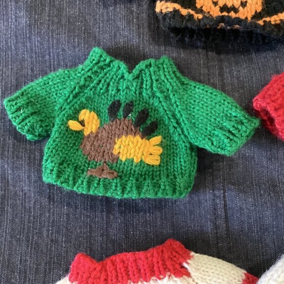 7 Stuffed Animal/Doll Knitted Sweaters - Picture 10 of 16
